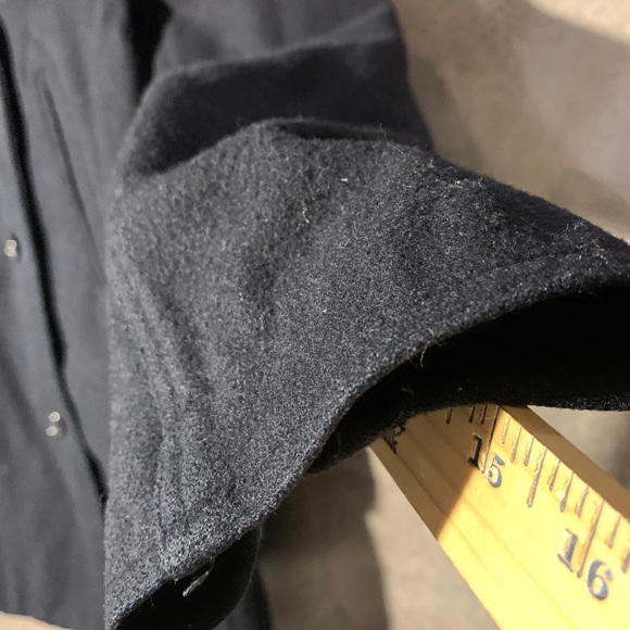 J. Crew Peacoat Insulated Navy Blue Dbl Breasted Wool & Rayon Size Petite Small - Picture 5 of 10